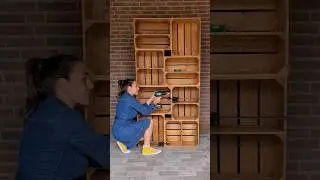 Hättest DU gedacht, dass das ALLES möglich ist? 😱 #diy #holzkisten #obstkistenmöbel #diyideen  #deko