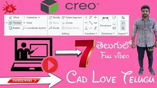 Ptc Creo Sketcher in 30 minutes in Telugu 