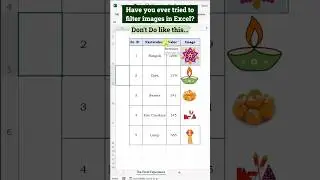 filter image in excel  