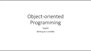 TextIO in Java - Writing to a file