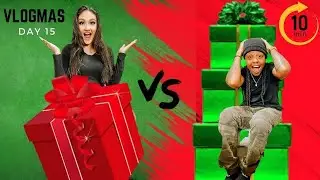 SPEED GIFT SHOPPING CHALLENGE *WITH A CRAZY TWIST* | Vlogmas Day 15