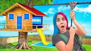FIZEMOS a CASA NA ARVORE *no Park de Diversões