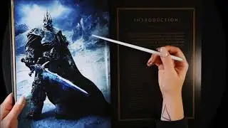 ASMR Sleepy Fantasy Flip Thru   The Art of World of Warcraft ⚔️