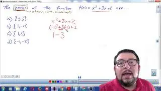TSI - Grossi Finds Zeros By Substituting Values from a Solution Set