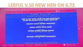Leeful v10 New HEN PS4 on 6.72