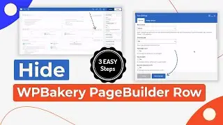 Show or Hide Row In WP Bakery Page Builder | WordPress Tutorial