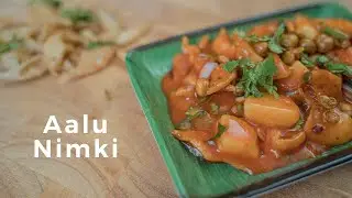 Pure Dharane AALU NIMKI | Nepali Street Food