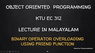 BINARY OPERATOR OVERLOADING USING FRIEND FUNCTION
