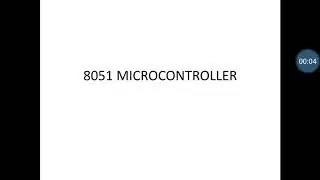 8051 Microcontroller pin description