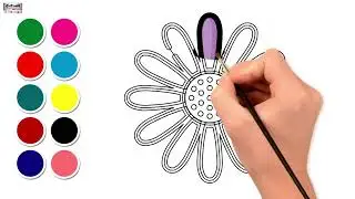 How To Draw And Color Aster | Drawing And Coloring Lessons 