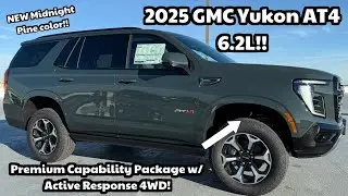 2025 GMC Yukon AT4 Premium PLUS!!! NEW Midnight Pine Exterior!