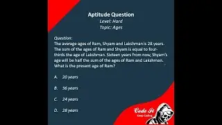 Aptitude Preparation || Ages
