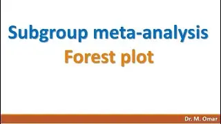 Subgroup meta analysis forest plot