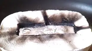 Кипение гипсовой формы при литье свинца