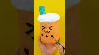 DIY Squishy Bubble-Tea 🧋💜  