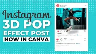 How To Make Instagram 3D Pop Out Photo Effects In Canva | Tutorial | Canva | Part 1 |