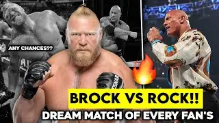 Top 3 reasons why Brock Lesnar vs The Rock should happened!🔥... , 'yah To hona hi chahie' | Bom Boy