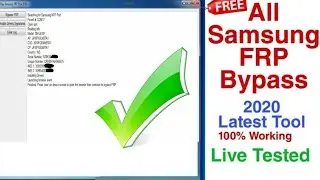 Samsung FRP Tool 2020 | all Samsung FRP bypass 100% Working | Samsung j6 Plus frp bypass