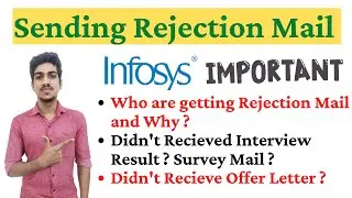 Infosys Rejection Mail| Infosys Results| Infosys Offer Letter 2021| Infosys Survey Mail| Infosys