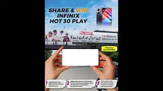 Abhi hamare Share and Win session ka hissa banein aur jeetein Infinix Hot 30 Play!
