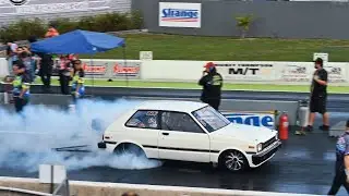 Toyota Starlet 13b "La adriana" Vs "La atrevida" 6seconds Quarter mile
