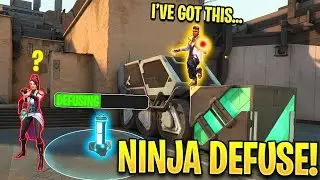 When VALORANT Players Are SNEAKY | Valorant Sneaky Defuse | Valorant Ninja Defuse
