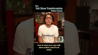 Late Night Talk Show COURSE ANNOUNCEMENT!  How To Start Your Own Talk Show Online #shorts