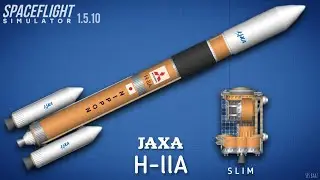 JAXA H-2A Rocket & SLIM lander Building | in Spaceflight simulator | sfs
