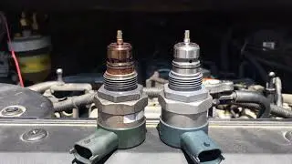 Hyundai Grand starex H-1 change fuel pressure sensor  Замена клапана давления топлива на рампе