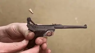 Luger Parabellum P08 Artillery in 1/2 scale firing semi-auto