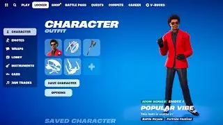 Fortnite x The Weeknd Skins & Emote Showcase..