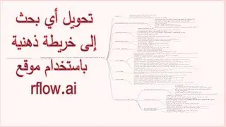 موقع يدعم اللغة العربية ويحول أي بحث باللغة العربية إلى خريطة ذهنية أو يكتب تقرير بالمراجع