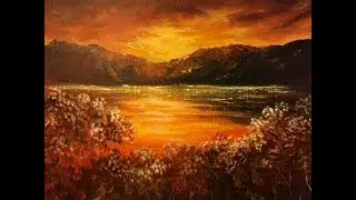 How to Create Soft Transitions in Acrylic - Sunrise.