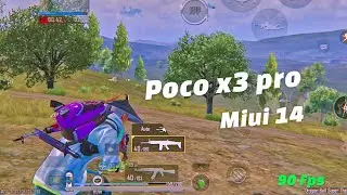 Close Range 90 Fps🔥 in Poco x3 pro | Miui 14 poco x3 pro