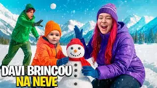 FIRST TIME EXPERIENCING SNOW *did he like it?