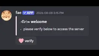 How to Make a Discord Button Verification System | Fae Bot