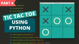 Tic Tac Toe Using Python and Pygame (Part 4) | Winning and Restart Function