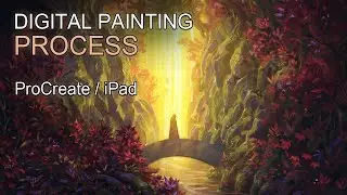 Ipad Procreate Digital Art - Mindfulness - Timelapse