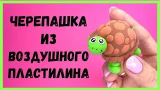 Как слепить ЧЕРЕПАХУ из воздушного пластилина - Просто лепка