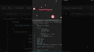 Background Animation using html css javascript || 