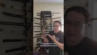 there are millions of Japanese swords, only a hundred national treasures