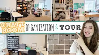 NEW! EXTREME CRAFT ROOM MAKEOVER + TOUR 2021! Organization Tips | Small Business Organization Ideas!