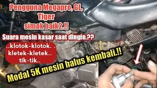 Cara mengatasi mesin megapro kasar / stut kamprat megapro primus