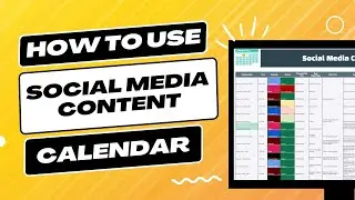 How to use Social media content calendar on Google Sheets