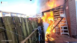DUTCH FIREFIGHTERS - SHEDFIRE