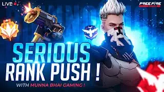 Serious Rank Push Mama 😡 Free Fire Telugu Live - Munna Bhai is Live  - Telugu Gaming Live 