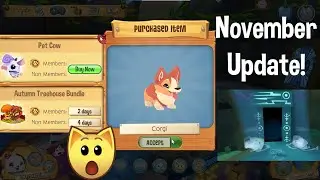 HUGE NOVEMBER UPDATE IS HERE | BUYING THE CORGI BUNDLE + MORE | Animal Jam November Update 2024