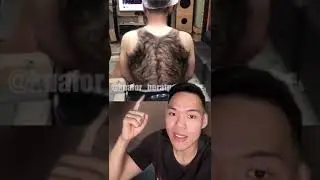 Tips mencukur badan yg penuh dengan bulu 🤯 