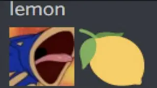 Sonic eats a lemon