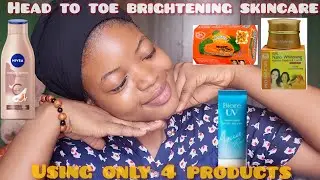 fast brightening skincare routine using only 4 affordable products🌟✅️ skincare routine for beginners
